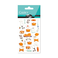 Raised 3D Sticker Nurses 7,5x12 cm