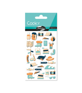 Naklejka 3D wypukłe Podróże 7,5x12 cm