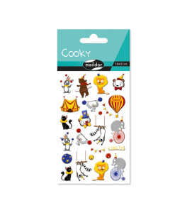 Naklejka 3D wypukłe Zwierzęta w Cyrku 7,5x12 cm