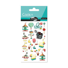 Naklejka 3D wypukłe Lunapark 7,5x12 cm