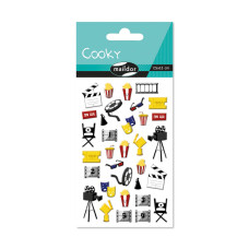 Raised 3D Sticker Cinema 7,5x12 cm