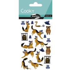 Naklejka 3D wypukłe Policja 7,5x12 cm