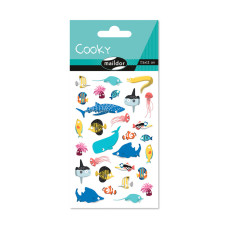 Raised 3D Sticker Sea Animals 7,5x12 cm