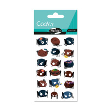 Raised 3D Sticker Cute Spiders 7,5x12 cm