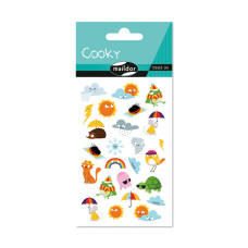 Raised 3D Sticker Weather 7,5x12 cm