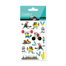 Naklejka 3D wypukłe Olimpiada Zwierząt 7,5x12 cm