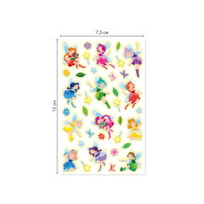Sticker 3D Glow-in-the-Dark Fairies 7,5x12 cm