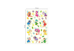 Naklejka 3D Świecące w ciemności Wróżki 7,5x12 cm