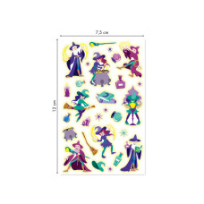 Sticker 3D Glow-in-the-Dark Magic 7,5x12 cm