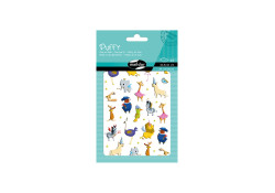 Naklejka 3D wypukłe Puffy Bal w ZOO 10,5x16 cm