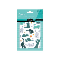 Sticker 3D Puffy Cats 10,5x16 cm