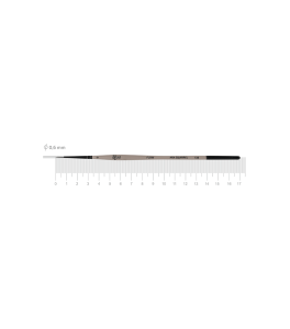 Squirrel mix Round Brush FLOW 138 Nr0 Short Handle ROSA