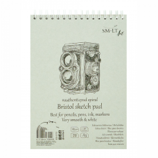 SM·LT AUTHENTIC PAD BRISTOL SPIRAL A5 185G 30 SHEETS 5EB-30TS