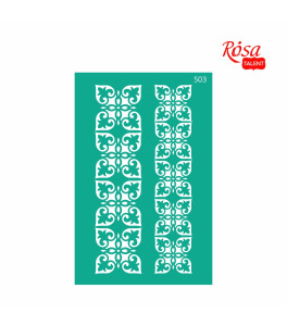 Curb Reusable Adhesive Stencil Nr 503 13x20 cm Series „Tracery“ ROSA TALENT