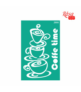 Reusable Adhesive Stencil Nr2900 13x20 cm Series „Kitchen“ ROSA TALENT