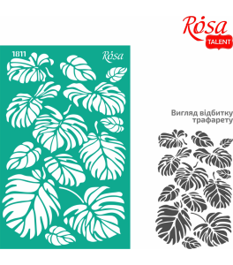 Background Reusable Adhesive Stencil Nr1811 13x20 cm Series „Textures“ ROSA TALENT