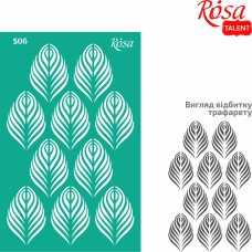 Background Reusable Adhesive Stencil №506 13x20 cm Series „Tracery“ ROSA TALENT