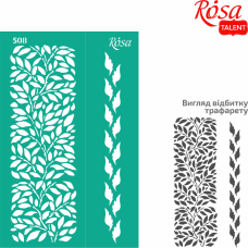 Curb Reusable Adhesive Stencil №508 13x20 cm Series „Tracery“ ROSA TALENT