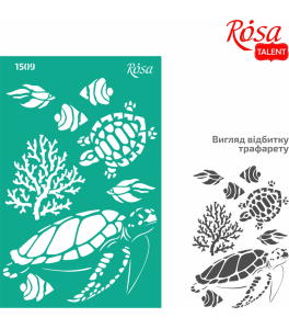 Reusable Adhesive Stencil Nr1509 Elements and inscriptions 13x20cm Series „Animals“ ROSA TALENT