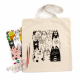 Set ecobag-coloring „Cats“ cotton 220 gsm 38x42 cm ROSA Talent