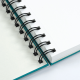 ROSA Watercolor Notebook Unica 20x20 cm 250g 30 sheets Turquoise, Spiral bound