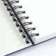ROSA Watercolor Notebook Unica A5 250g 32 sheets Purple, Spiral bound