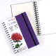 ROSA Watercolor Notebook Unica A5 250g 32 sheets Purple, Spiral bound