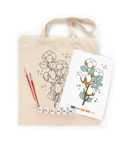 Set ecobag–coloring „Cotton“ cotton 220 gsm 38x42 cm ROSA Talent
