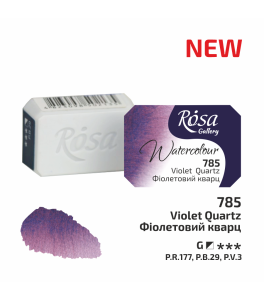 ROSA Gallery Farba Akwarelowa, Violet Quartz (785), Kostka, 2,5 ml