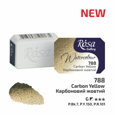 ROSA Gallery Farba Akwarelowa, Carbon Yellow (788), Kostka, 2,5 ml