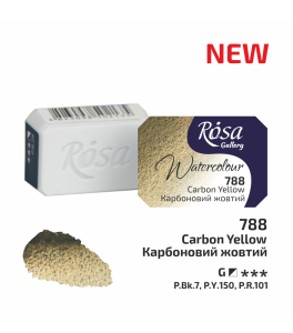 ROSA Gallery Farba Akwarelowa, Carbon Yellow (788), Kostka, 2,5 ml