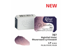 ROSA Gallery Farba Akwarelowa, Nightfall Violet (787), Kostka, 2,5 ml
