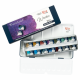ROSA Gallery Set of watercolour paints GRANULATION 14 colours, metal case