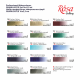 ROSA Gallery Set of watercolour paints GRANULATION 14 colours, metal case