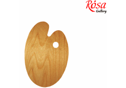 ROSA GALLERY Oval oiled palette, 20x30cm, water-resistant veneer