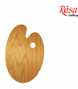 ROSA GALLERY Oval oiled palette, 20x30cm, water-resistant veneer