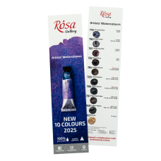 ROSA Gallery Professional Watercolour Dot Card – 10 New Colours 2025