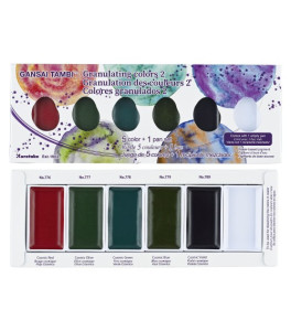 Kuretake Gansai Tambi Granulating Farby akwarelowe 5 kolorów set-2