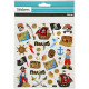 Sticker Pirates 15x16,5 cm
