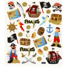 Sticker Pirates 15x16,5 cm