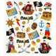Sticker Pirates 15x16,5 cm
