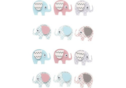 Naklejka 3D wypukłe Słoniki