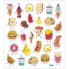 Sticker Fast Food 15x16,5 cm