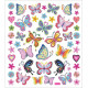 Sticker Colorful Butterflies 15x16,5 cm
