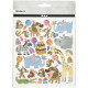 Sticker Birthday Animals 15x16,5 cm