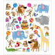 Sticker Birthday Animals 15x16,5 cm