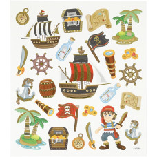 Sticker Pirate Accessories 15x16,5 cm