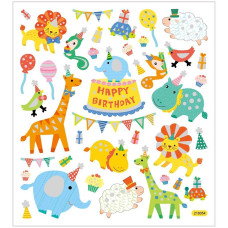 Sticker Party Animals 15x16,5 cm