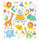 Sticker Party Animals 15x16,5 cm