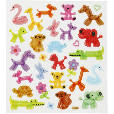 Sticker Balloon Animals 15x16,5 cm